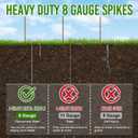 Landscape Edging 4 Inch Tall 60FT with 75Pcs Metal Spikes, Plastic Garden Edging Border Landscape Edging Border Lawn Edging for Landscaping, Flower Bed, Yard(Brown)