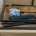 CubiCubi L Shaped Desk, 40" Computer Desk with Reversible Storage Shelves Home Office Corner Desk Study Writing Gaming Table, Brown