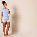 Amazon Essentials Women's Poplin Short and Sleep Tee Pajama Set