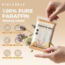 GIRLEARLE Paraffin Wax Refills 10 Packs Unscented for Paraffin Wax Bath Machine - for Dry Cracked Skin on Hands, Feet, Elbows - Moisturizing Hydration to Relieve Stiff Muscles & Joints