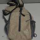 WATERFLY Crossbody Sling Backpack Sling Bag Travel Hiking Chest Bags Daypack (Flaxen)