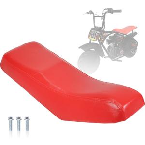 JMCHstore Upgraded New Seat for Motovox MBX10, For Mototec 105cc Mini bike (Red)