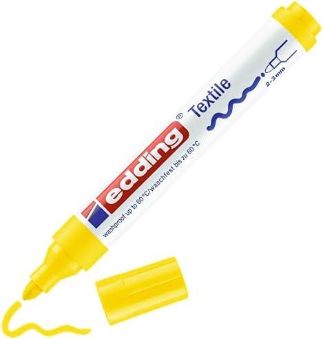 2 x edding Textile Marker - Yellow