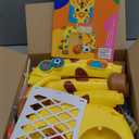 Move2Play, Giraffe Basketball Hoop & Soccer Goal Activity Center | 30+ Sounds & Songs + 5 Lights | 1 2 3 Year Old Birthday Gift for Boys and Girls | Toy for Baby & Toddlers (Yellow)