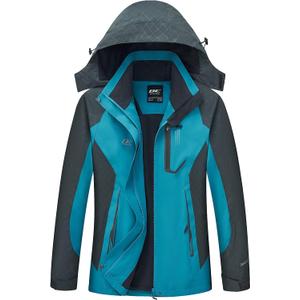 Diamond Candy Women's Lightweight Waterproof Rain Jacket with Hood for Hiking, Travel and Rainy Days (XS)
