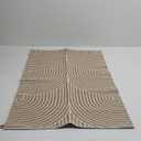 Tiffasea Indoor Door Mats for Entryway, Washable Beige Small Area Rug 2'x3' Reversible Entry Mat Front Door Rug, Cotton Woven Modern Bathroom Rug Indoor Outdoor Rugs for Bedroom Kitchen Porch