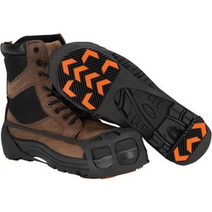 Due North GripPro Spikeless Footwear Traction Aids for Men and Women - for Ice and Snow - Lightweight Full-Foot Rubber Tread (Small-Medium)