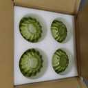 4 Pcs Green Glass Tulip Lamp Shades Small Flower Sconce Shade E26 Base 1.65" Top x 4.45" Dia. x 4.33" H Mini Lampshades Replacement for Floor Table Chandelier Decor Vanity Pendant Light Covers