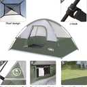 Camping Tent 2-4 Person, Waterproof Windproof Tent with Rainfly Easy Set up-Portable Dome Tents for Camping
