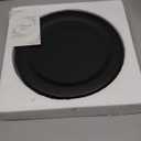 12 Inch Ceramic Saucer - Ceramic Drainage Tray for Plant Pot (Matte Black)