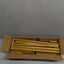 Over The Table Rod Stand with Clamps Adjustable 47"-98" Length 30"-43" Height Gold Table Arch Stand Hanging for Decoration Flowers Display Wedding Birthday Party Halloween Christmas