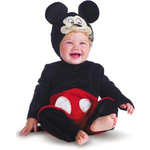 Disney's Mickey Mouse Costume for Babies (0-6 Months, Black)