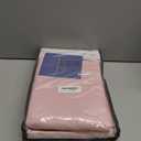 100% Blackout Shield Linen Blackout Curtains for Bedroom 84 Inches Long, Back Tab/Rod Pocket Living Room Drapes, Thermal Insulated Blackout Curtains 2 Panels Set, 50" W x 84" L, Baby Pink