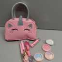 Kids Real Makeup Kit with Pink Unicorn Purse, Non Toxic Washable Make Up Set - Unicorn Toys for Girls Age 4-6, Valentines Day Gifts for Kids, Birthday Gift for Girl Ages 3 4 5 6 7 8 9 10 Years Old