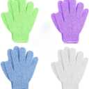 Exfoliating Bath Gloves, Pack of 4
