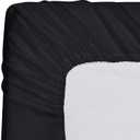 Grey and Black Mattress Cover, Twin Size