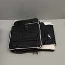 Top and 2 Sides Expandable Cat Carrier 18x11x11, TSA Airline Approved Dog Carriers for Medium Dogs, Soft-Sided Pet Carrier with Self-Locking Zippers for Kitten,Rabbit, Puppy, Guinea Pig Black White