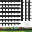 Landscape Edging, 32.8ft (10 Packs) Galvanized Steel Garden Edging Border, Hammer-in Metal Lawn Edging for Landscaping, Yard, Flower Beds and Paver Edging