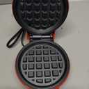 OVENTE Electric Mini Waffle Maker, 550W Fast Heating Element with Overheat Protection, 4-Inch Non-Stick Plates and Cooking Surface, Perfect for Breakfast, Hash Browns, Keto Chaffles, Red WM215R