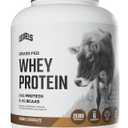 Levels Grass Fed Whey Protein Powder, No Artificials, 24G of Protein, Double Chocolate, 5LB (EXP 05/13/28)