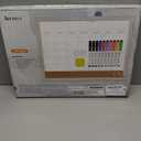 Monthly Whiteboard Calendar & Corkboard for Wall, Magnetic 17"x13" Dry Erase Board with White Wood Framed, 2in1 White Board Cork Board Combo, Calendar Bulletin Board for Kitchen Planner Memo Office