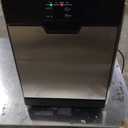 Nugget Ice Maker Countertop Dual Water Inlet Options, 60Lbs/24H Columnar Ice Maker Machine with Self-Cleaning, Pellet Chewable Crunchable Ice Machine with Ice Scoop&Basket for Home/Kitchen/Office