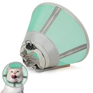 Toptakeit Cat Cone Collar Soft, Cat Recovery Collar for Large Medium Small Cats Kittens, Pet Cone Alternative After Surgery
(S (Neck 5"-7"), Blue)