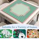 Green Stripe Mahjong Mat 31.5x31.5 Inch