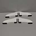 WELLAND Support Feet for 360 Degree Configurable Gate Collection, White, A Pair