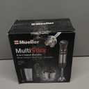 Mueller Multistick 5-in-1 Immersion Blender Handheld,12 Speed Hand Mixer-Turbo Boost,Heaviest Duty Copper Motor,Titanium reinforced Blades Hand Blender,Milk Frother Wand,Whisk,Beaker,Chopper,Grey (Gray)