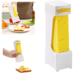 One-Click Butter Slicer with Airtight Storage - Stainless Steel Blade Butter Dispenser, Fridge-Friendly Container with Sealed Lid (Dishwasher Safe)