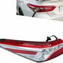 LABLT Driver Side Tail Light Assembly Replacement for Camry XSE/XLE 2018 2019 2020 Left Side Tail Light Assembly Replacement for 81560-06730 8156006730