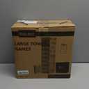 Outdoor Games Large Tower Game 54 Blocks Stacking Game Includes Carry Bag and Scoreboard (Natural) 
