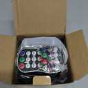 Party Lights DJ Disco Light, RGB LED Strobe Light, Battery Powered Sound Activated Projector with Remote Control for Christmas Halloween Decorations Birthday Stage Show Dance Wedding