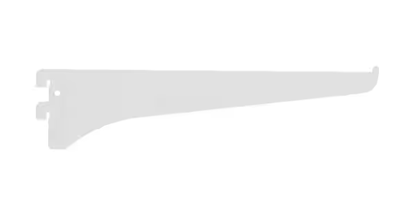 10 in. Light Duty Shelf Bracket- White