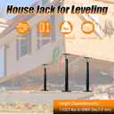House Floor Jack, 19-38 inches Height Range, Adjustable Post Pole Jacks for Leveling, Joist Beam Basement Jack for House Foundation Temporary Support, 3-5 ton Capacity Floor Jack