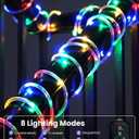 Upgraded 70FT 200 LED Solar Rope Lights, Timer & 8 Modes Trampoline Accessories Solar String Lights, IP65 Waterproof Solar Powered Fairy Lights for Party Garden Yard Tree Camp(Multi Colored)
