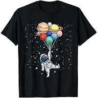Space Themed for Men Women Outer Space Moon Galaxy Astronaut TShirt, Size 2XL
