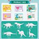 2 x Shemira Valentine's Day Cards for Kids,24 Pack of Dinosaur Painting Kit with Valentines Greeting Cards for Kids, Valentine's School Classroom Exchange Gifts, Valentines' Party Favor Supplies