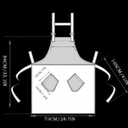 Chef Aprons for Men Women with 2 Pockets Professional Adjustable Cotton Kitchen Grill Apron for Cooking BBQ Baking (Brown/Wine Red)