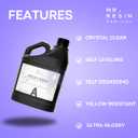 64 OZ Epoxy Resin KIT by Mr. Resin Crystal Clear Epoxy Resin for Arts & Crafts : Cures in 24 Hours! River Tables, Molds, Keychains & More! (64 fluid ounces)