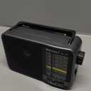 Portable AM/FM Transistor Radio with Loud Speaker, Battery or USB Powered - Compact Emergency Radio for Indoor, Outdoor, Travel & Storms (Model BJL-671) (Gray)