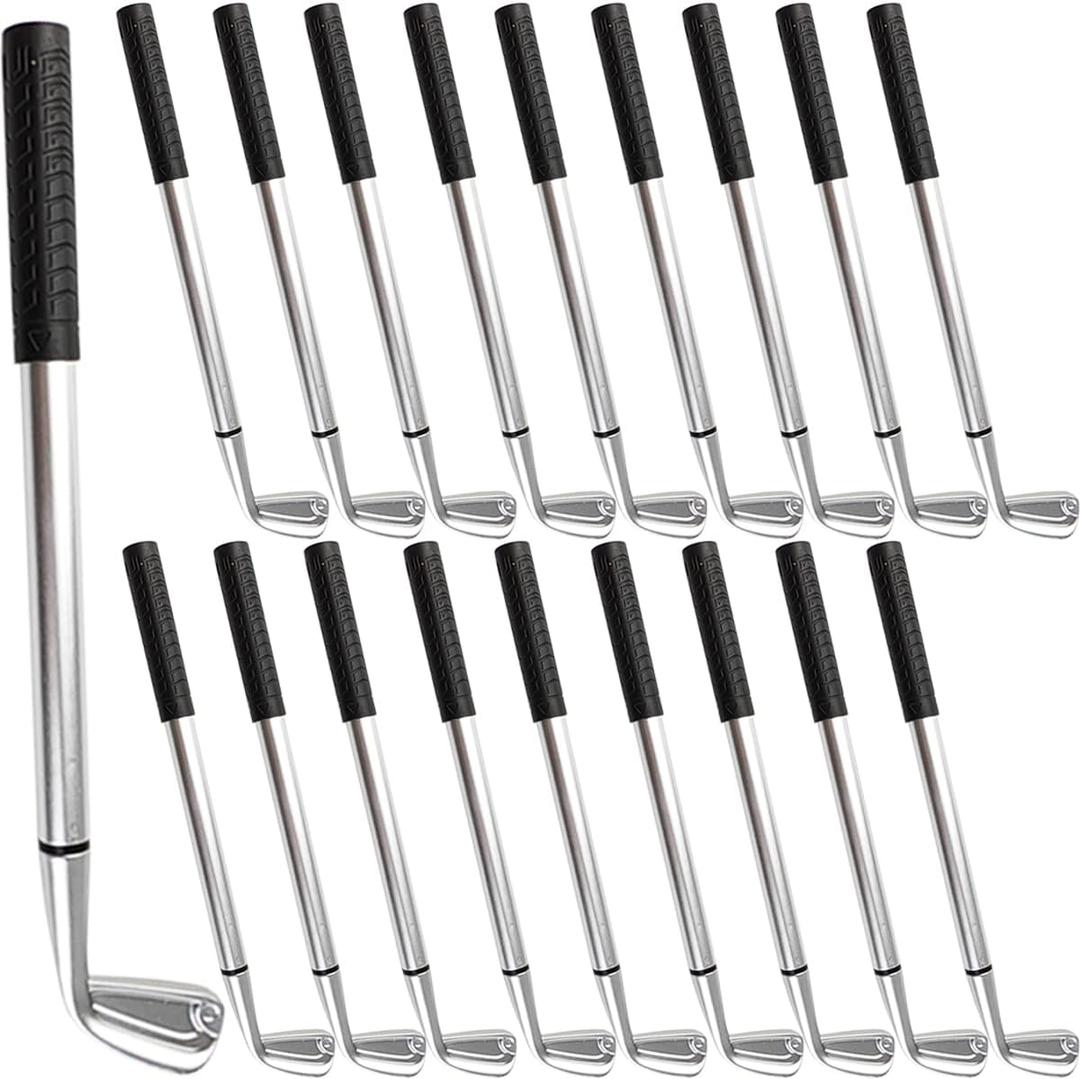 TIHOOD 25PCS Golf Ballpoint Pen Funny Sports Golfing Club Props Black Gel Ink for Students Coworkers Boss Office Dad