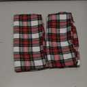 Pico Textiles 1 Yard Red Green White Tartan Plaid Flannel Fabric - 60" Wide - 100% Cotton - Sold by The Yard - for Shirts, Scarves, Pajamas & Receiving Blankets, 2 Pcs