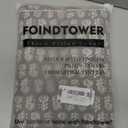 Foindtower Set of 2 Decorative Neutral Floral Print Throw Pillow Covers Vintage Accent Farmhouse Cushion Covers Boho Home Decor for Sofa Couch Chair Bedroom Living Room,2020 Inch,  20" x 20" (Pack of 2), Stone Gray