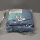 Ring Spun Terry Microfiber Bath Towel Set, 3 Piece, Oversize, Quick Dry, Lint Free, Includes Bath, face, and Hand Towels (Blue)