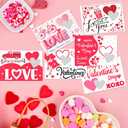 12 Pcs Valentine's Day Scratch Off Cards - DIY Naughty & Nice Interactive Greeting Kit with Silver Heart Stickers, Love Notes & Coupons, Gift for Kids Classmates Friends Couples Party Favors (Pink)