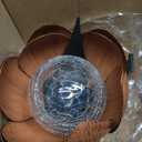 Huaxu Solar Lights Outdoor Decor Metal Lotus Flower LED Waterproof Glass Decorative Gifts for Garden Lover Women Mom Table Pathway Lawn Patio Yard Ground (Imitation rust)