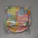 96 Pcs Easter Plates and Napkins Sets, 350GSM Easter Paper Plates, Colorful Spring Disposable Plates Napkins Forks Dinner Plates, Easter Dinnerware Tableware Party Supplies