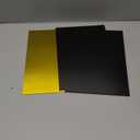 Creatorally 3PCS Laser Engraving ABS Double Color Plastic Sheets, 12" x 8" Engravable Blanks for Custom Name Badges, Signs, Retail Logos, DIY Crafts (Mirror Gold/Black)